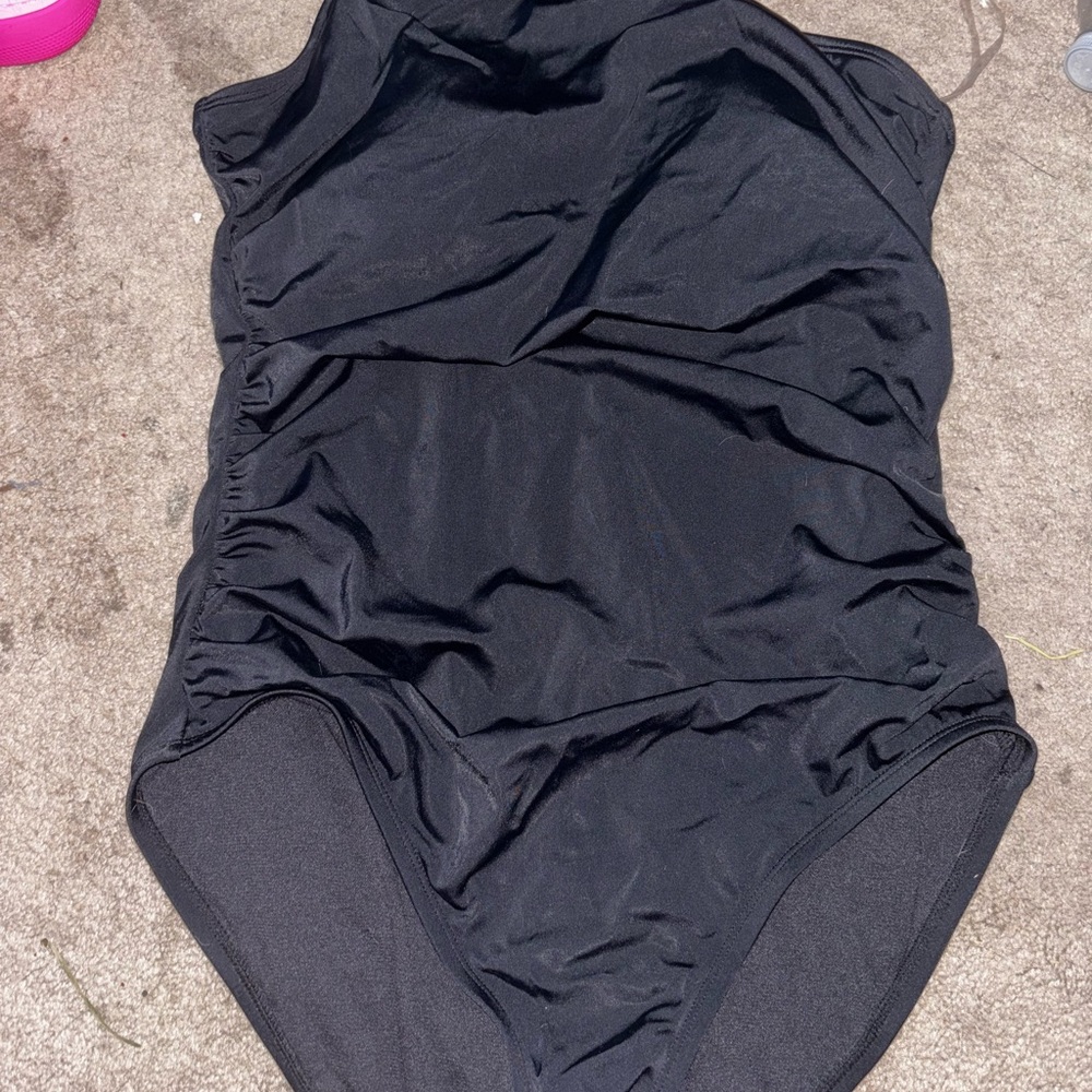 Black One-Piece Swimsuit